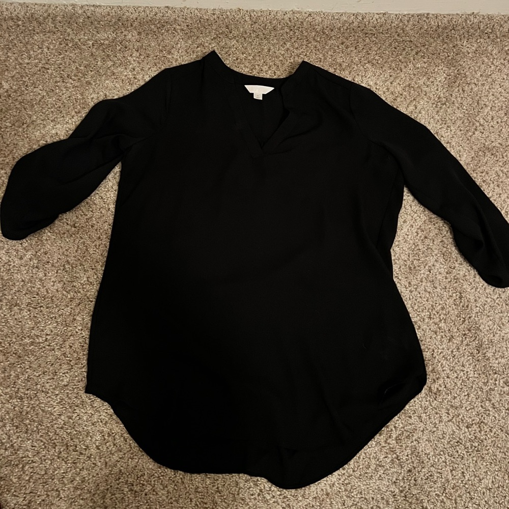 Black chiffon blouse
